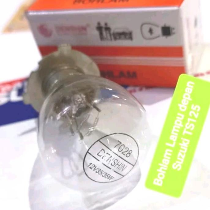 bohlam lampu depan Suzukk TS125 bohlam headlamp Suzuki Ts125 bohlam lampu Suzuki TS125
