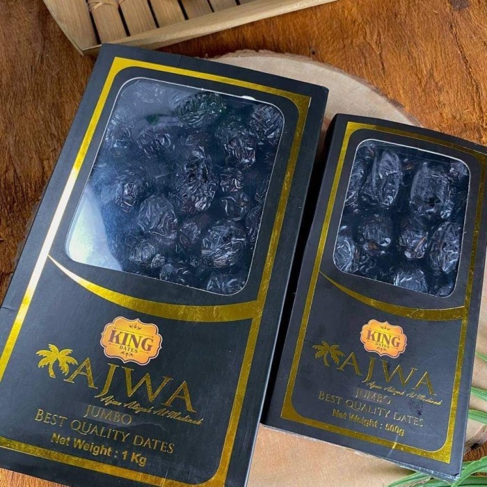

Kurma Ajwa King Al Madinah 1Kg Jumbo/Ajwa Aliyah Organik