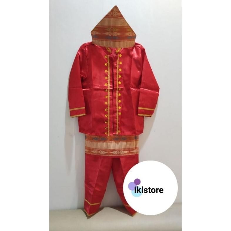 Baju Anak dan Dewasa Adat Palembang Perempuan dan Laki (Ukuran S, M, L, XL, XXL, Dewasa)