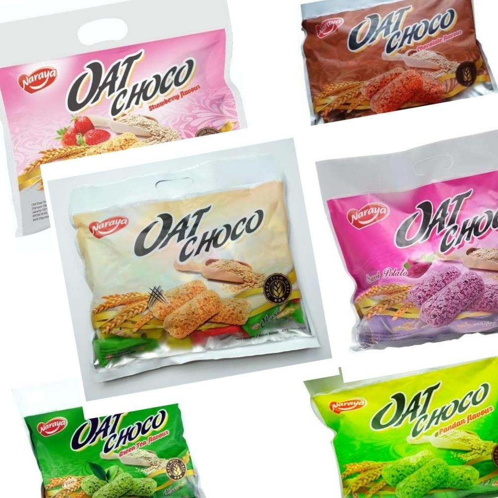 

SALE SNACK NARAYA OAT CHOCO 400 gr COKLAT VANILA SWEET POTATO STRAWBERRY MAKANAN RINGAN et-12
