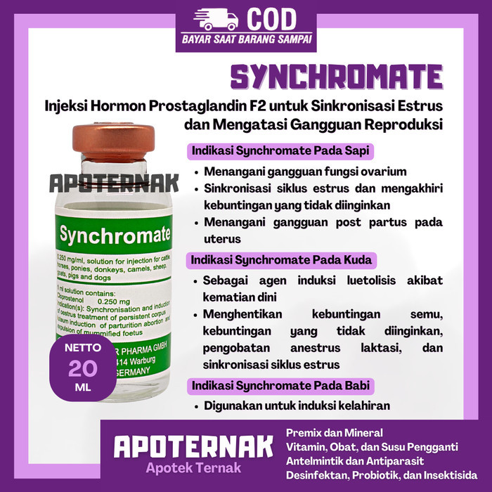 SYNCHROMATE Hormon PGF2 utk Sinkronisasi Estrus & Gangguan Reproduksi