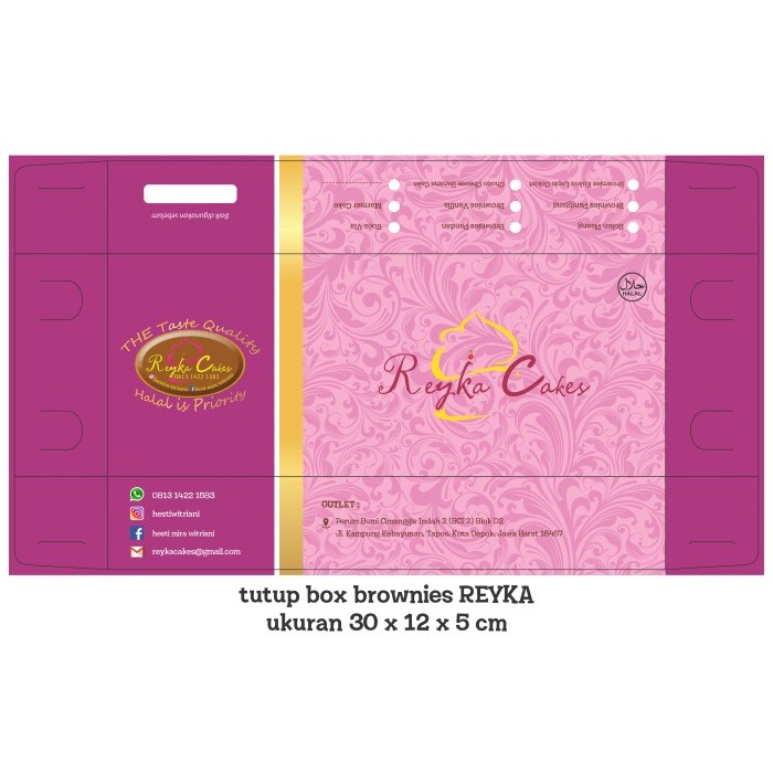 CETAK CUSTOM BOX KUE