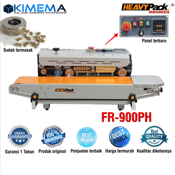 CONTINOUS BAND SEALER FR-900 PV VERTIKAL MESIN PRES SEGEL PLASTIK