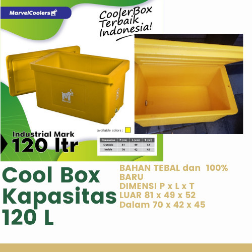 COOLER BOX 100 120 LITER / COOLBOX MARVEL BOKS ES KOTAK PENDINGIN