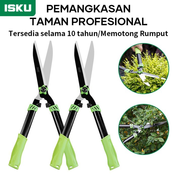 Terlaris ISKU Gunting Rumput Taman Gunting tanaman gunting pangkas daun rumput SALE