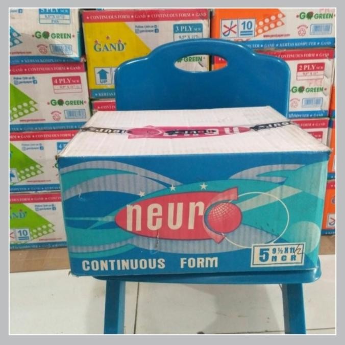 

Neuro Continuous Form 5 ply HVS NCR 9,5 x 11"/Kertas Printer Komputer.