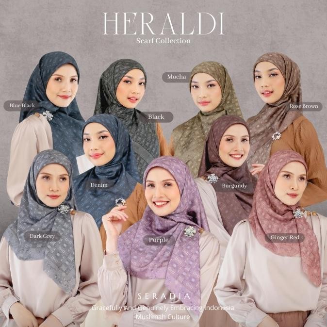 Seradia Hijab Segi Empat Heraldi