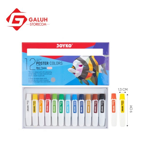 

Joyko Cat Poster Tube 12 Ml - 12 Warna Best Seller