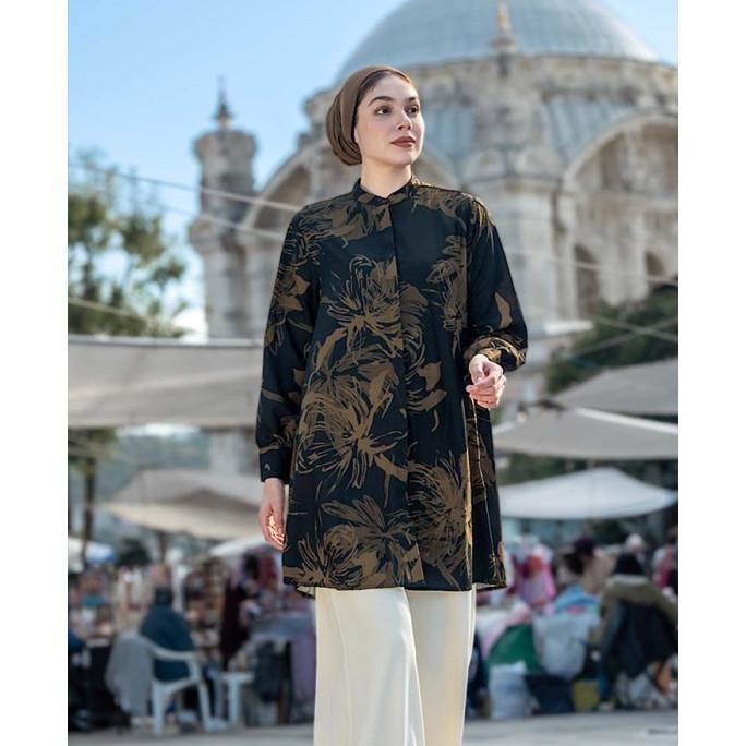 Heaven Lights - Savannah Long Shirt - Tunik Motif Wanita - Tunik Kekinia