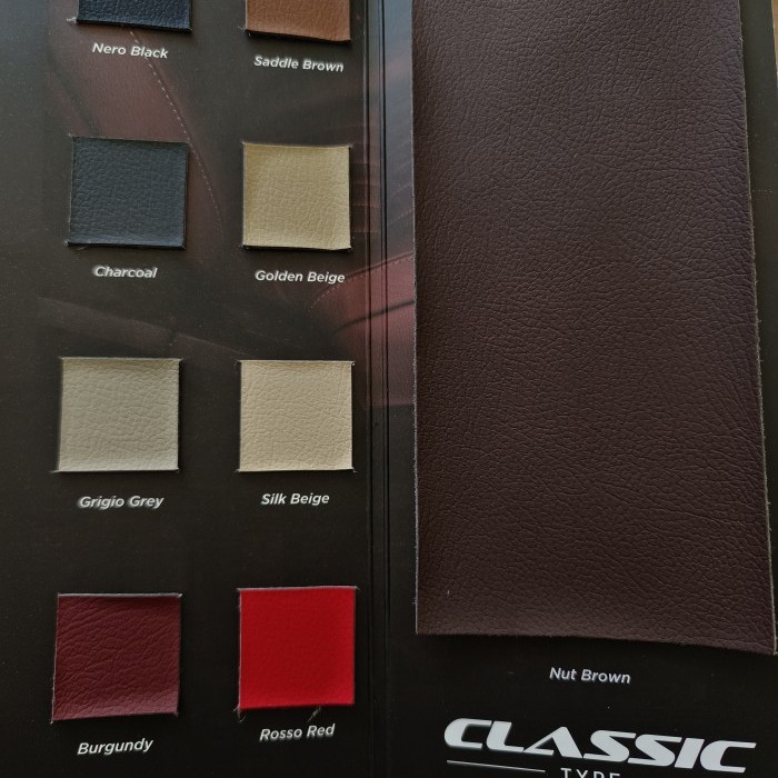 Vision Lugano Classic pelapis jok kulit mobil sarung jok (0.5 meter)