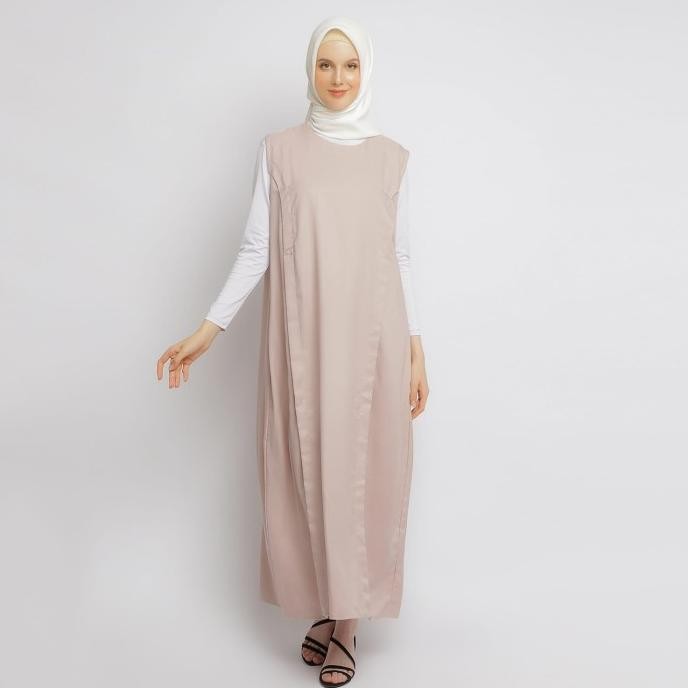 Baju Dress Inner Busui Wanita - Emikoawa Sleeveless Tanpa Lengan