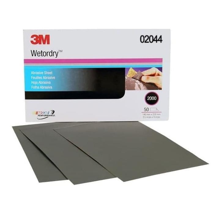 

Ready 3M amplas grade 2500 wetordry paper sheet size 5.5 in x 9 in original