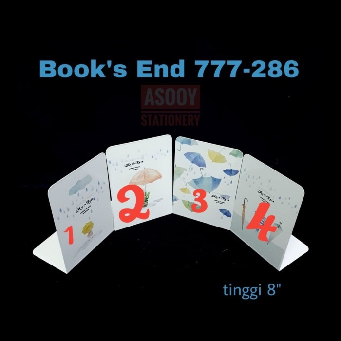 

OBRAL BOOK END 8" /MEET RAIN/ 777-286 KODE 544