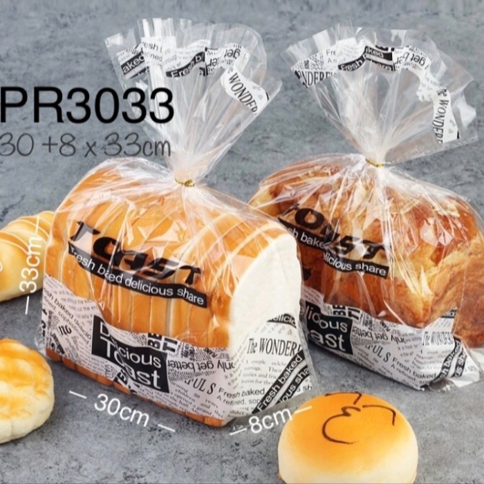 

Plastik Roti Tawar,Roti Kasur PR3033 Roti Sisir,Toast Bag