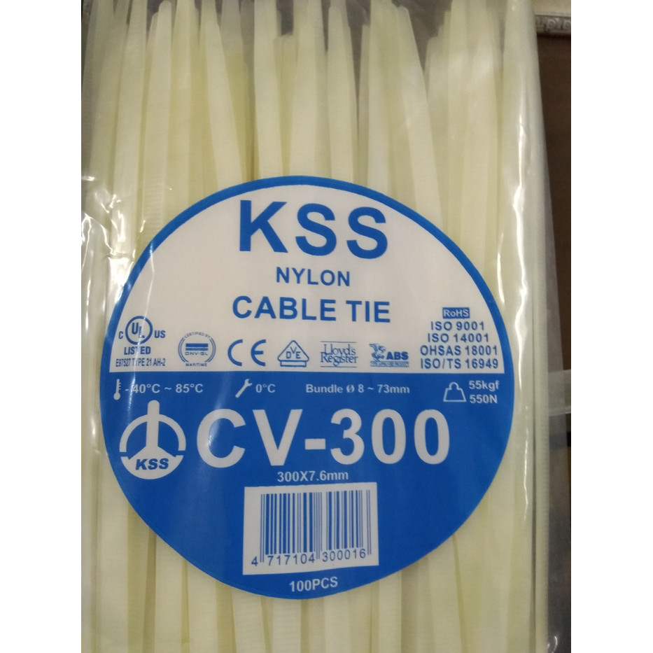 

KSS Kabel Ties CV 300, tebal 7,6mm