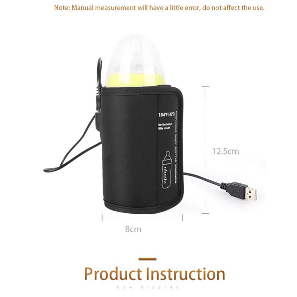 Penghangat Botol Susu Bayi USB Portable Bottle Warmer Rechargeable