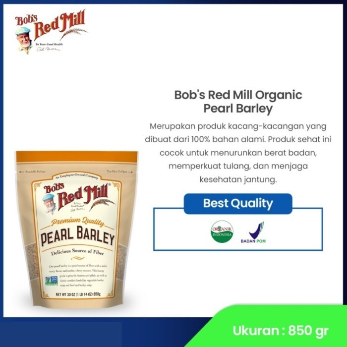 

HRG DISKON Bob's Red Mill Pearl Barley 850 Gr / Bobs Red Mill Pearl Barley / BRM