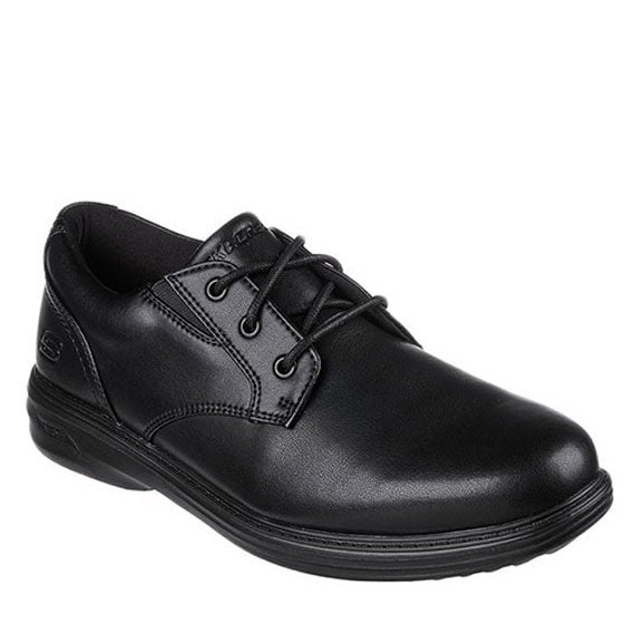 SKECHERS ARCH FIT OGDEN MEN'S CASUAL SHOES - BLACK ORIGINAL