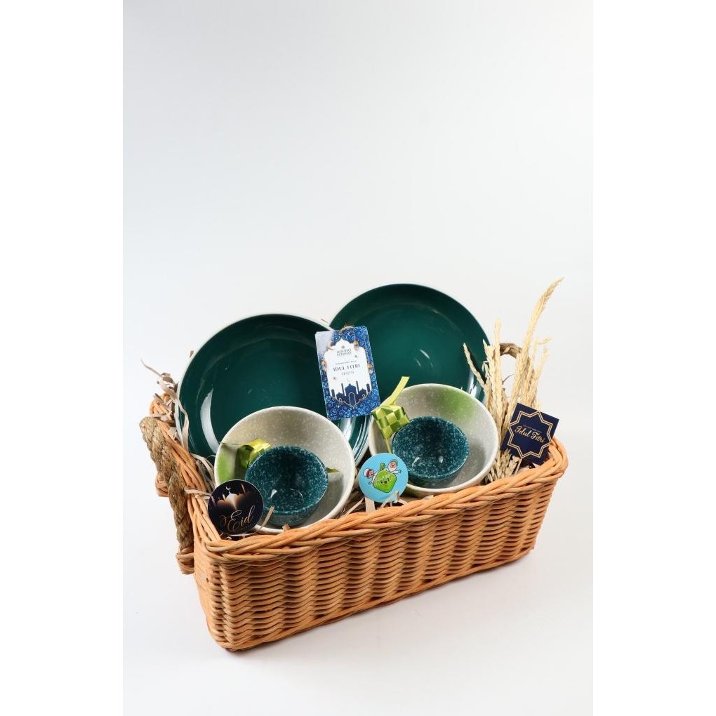 

Super Promo!, Parsel Green Inlay Agung Keramik|Hampers Ramadhan Ultah Wedding