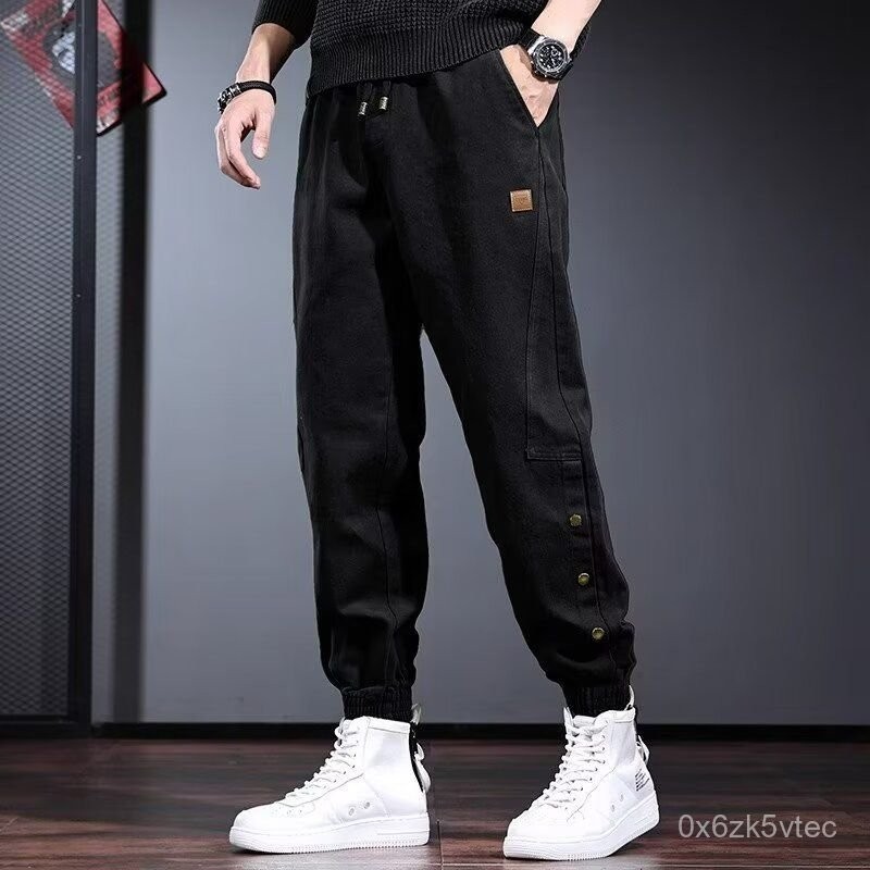 Baju Kodok Pria Harem, Baju Overall Pria Kasual, Merek Mode Amerika, Harem Tapper Longgar