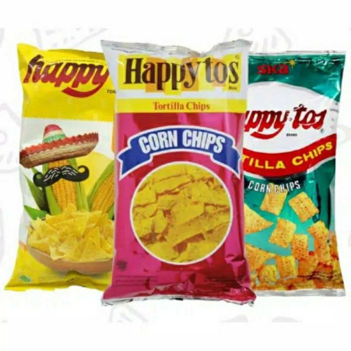 

TERJAMIN Happy Tos Corn / Tortilla Chips - 160 / 140 gr Aneka Varian