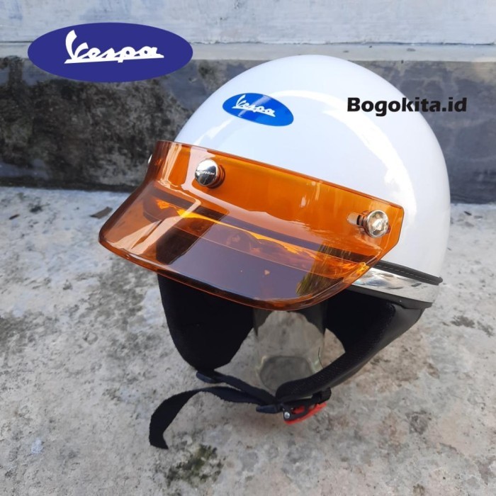 

TERBARU Helm Chips Retro Vespa Classic Pet Transparan