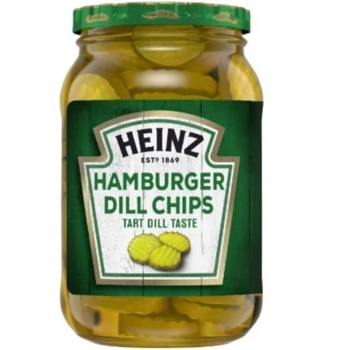 

TERPERCAYA Heinz Hamburger Dill Chips Tart Dill Pickle Acar Burger 473ml
