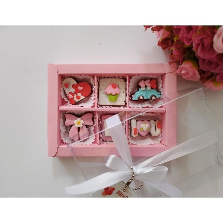 

ORIGINAL hampers valentine isi 6 premium chocolate gh-56