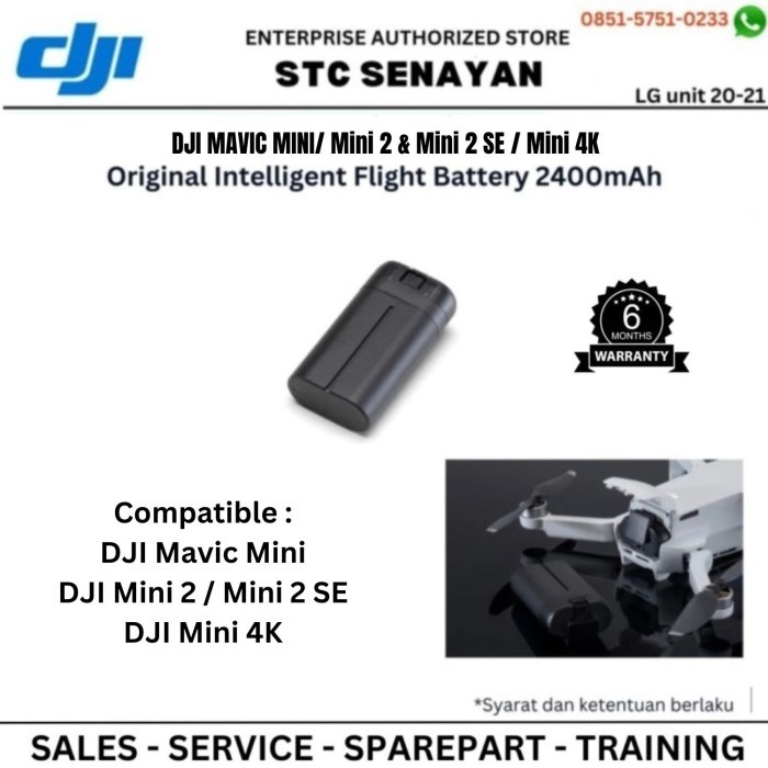 Battery DJI Mini 2 SE / DJi Mini 2 / DJI Mini 4K / DJI Mavic Mini intelligent Flight Baterai