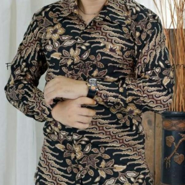 Terbaru, Couple Kebaya Selendang Mocca Couple Kemeja Batik