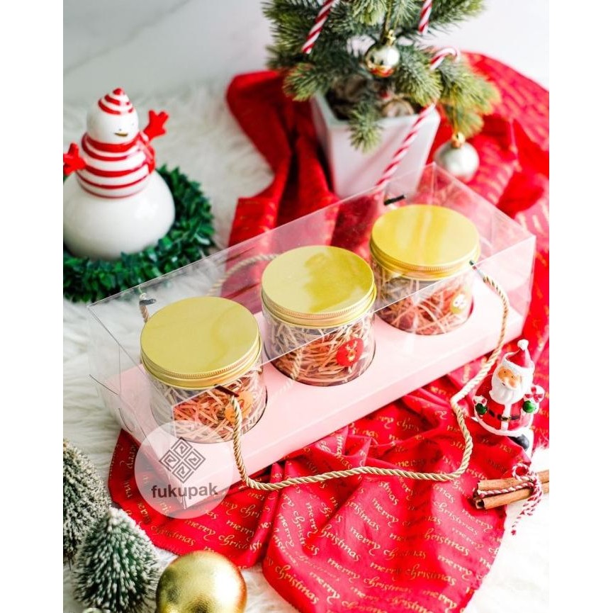 

Box Mika Tali 3 Toples Kue Kering Kotak Hamper Cookies Cake Jar(20Pcs) Original Dan Terpercaya