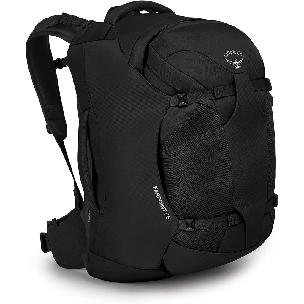 VANE Osprey Farpoint 55L Men's Travel Backpack, Black