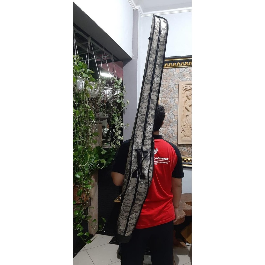 Tas Joran tas pancing Hard Case 180cm Double Sol DIN