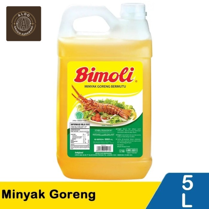 

bimoli minyak goreng kemasan deligent 5 L