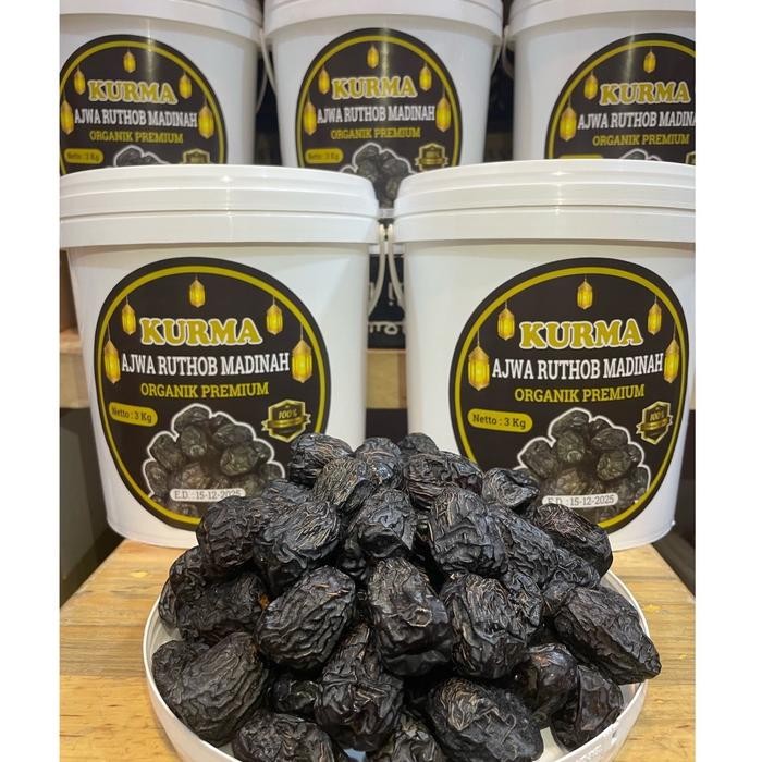 

Kurma Ajwa Ruthob Madinah Organik Premium 3kg