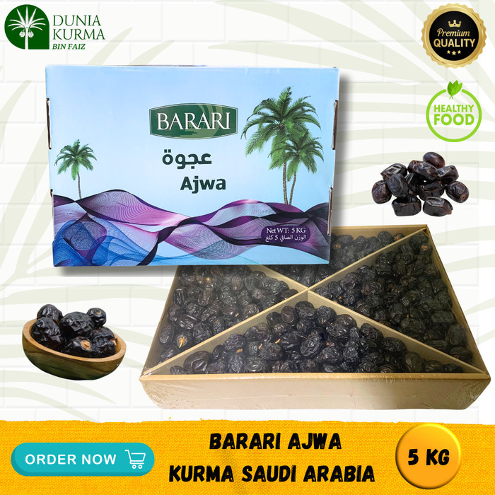 

Kurma Barari Ajwa Kemasan 5 Kg Saudi Arabia