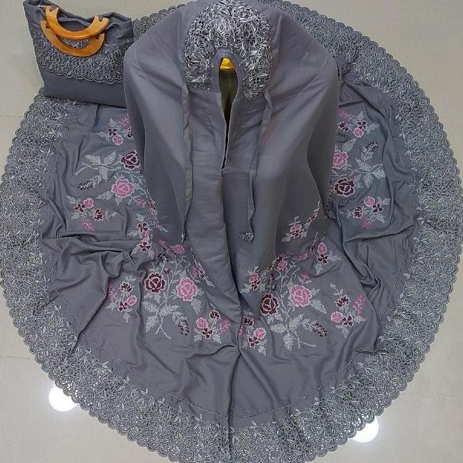 Miliki Mukena Bordir Strimin / Kristik Khas Bukittinggi Padang Versi Khadijah Katun