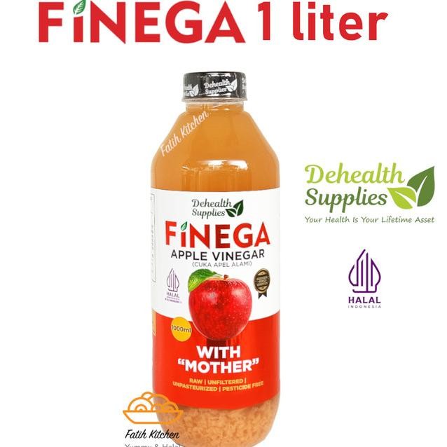 

Finega Vinega Cua Apel Nana Lemon 1 Liter Botol Plati With Mother Organi Halal