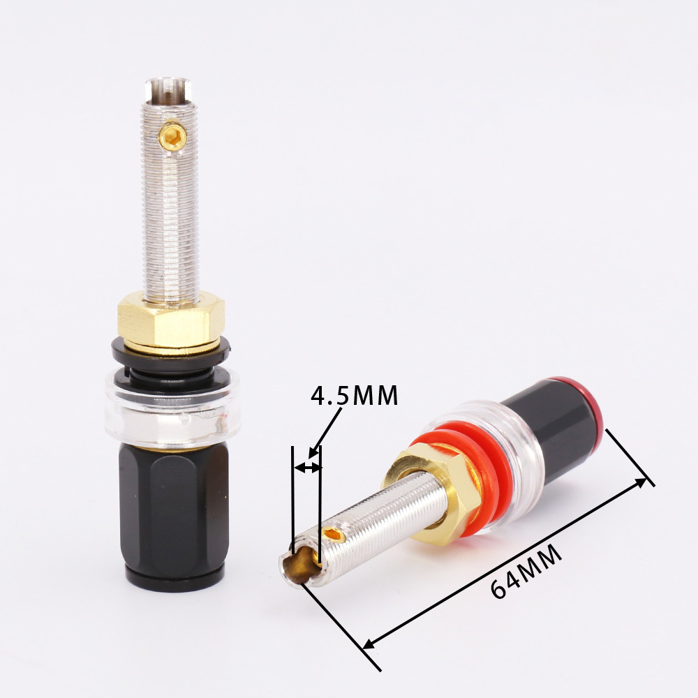 ZOKUES Hi-End rhodium plated speaker amplifier terminal Binding Post 4pcs