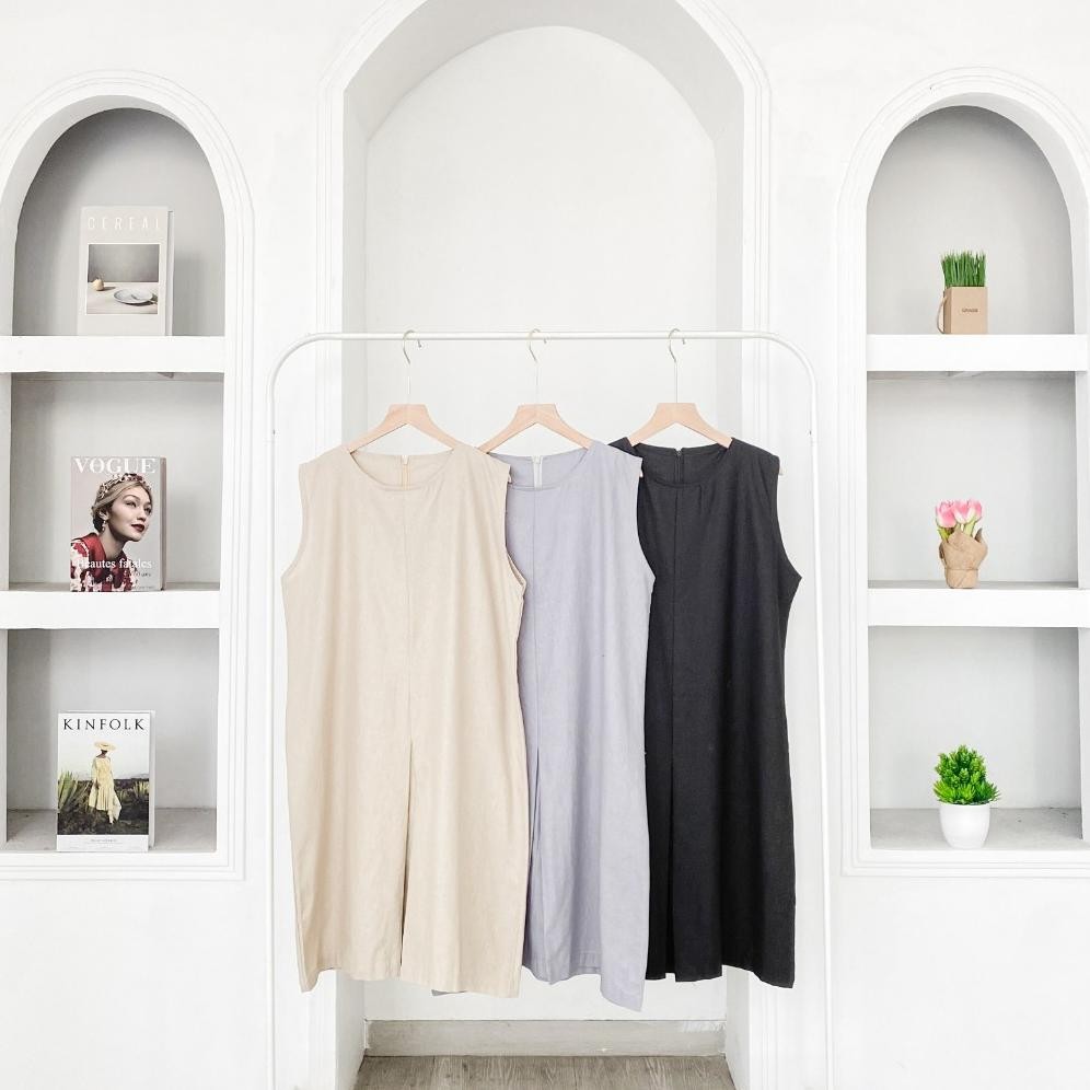 EZOLA MIDI DRESS KUTUNG - Midi Dress Wanita Dress Lengan Pendek