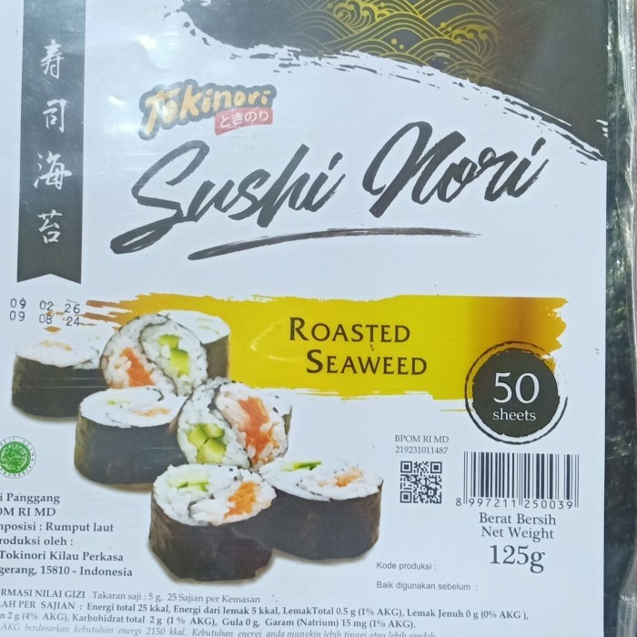 

Tokinori sakao sushi nori 50 sheet