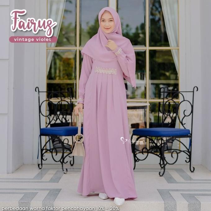 Fairuz Dress Only By Salvina Hijab Best Seller