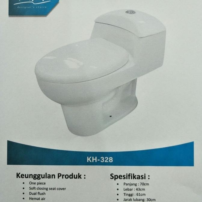 Promo Kloset Duduk Renovo Kh-328 Monoblok One Piece Toilet | Siap Proses