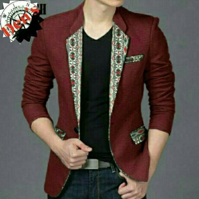 We-53 Jas Pria,Jas Motif Batik,Jas Formal,Jas Resmi Kwalitas Premium