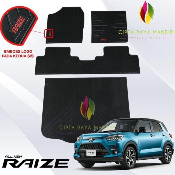 Promo Karpet Mobil TOYOTA Raize Karpet Karet Lantai Mobil Raize LOGO COD