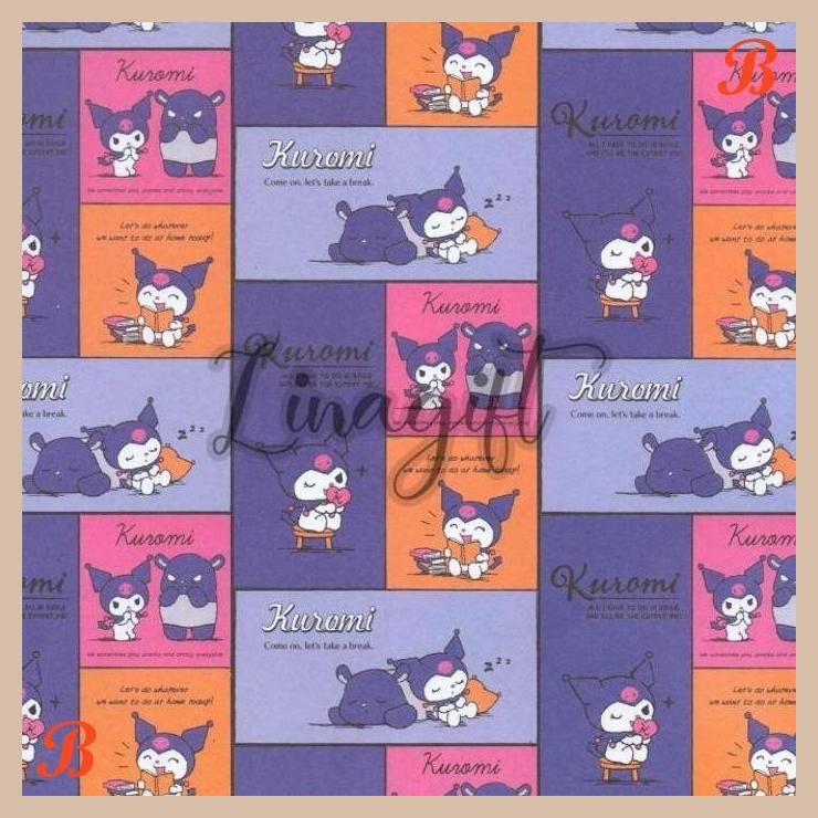 

| KK | ( 5 LEMBAR ) SANRIO SANWA - KERTAS KADO KERO KEROPPI / MY MELODY / KUROMI / HELLOKITTY / CINAMOROL