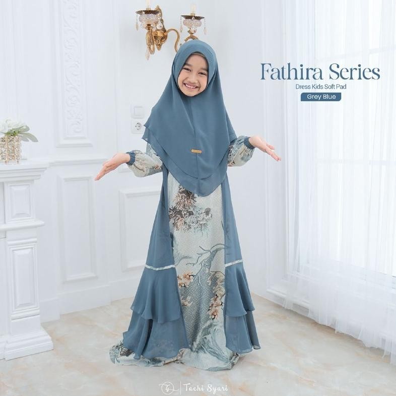 HK Tachi Syari Fathira Dress Anak Gamis Motif Anak Fashion Muslim TERLARIS