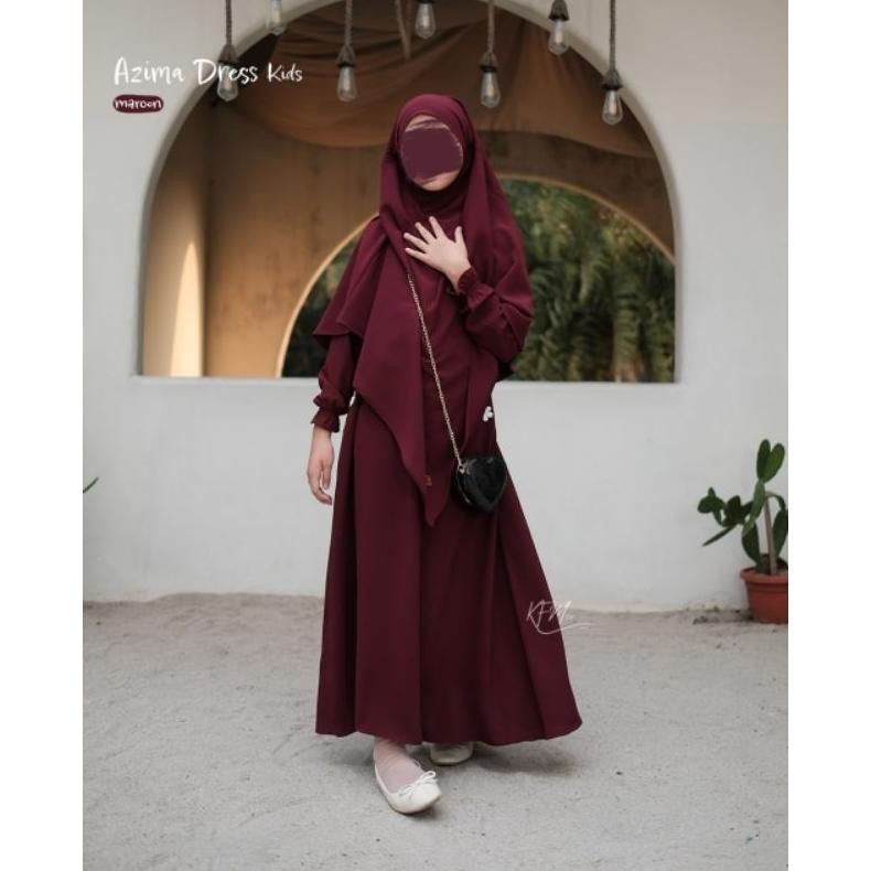 HK SET BERGO AZIMA KIDS BY KFM GAMIS ABAYA ANAK SYARI TERLARIS