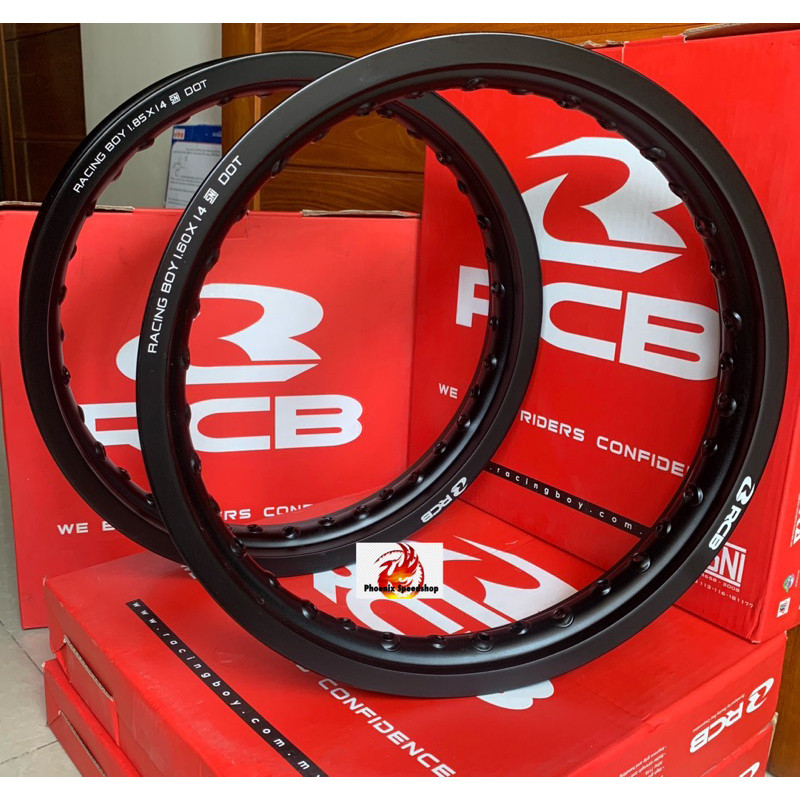 Velg TK Racing atau RCB Ring 18 dan Ring 14 Black Chrome Silver