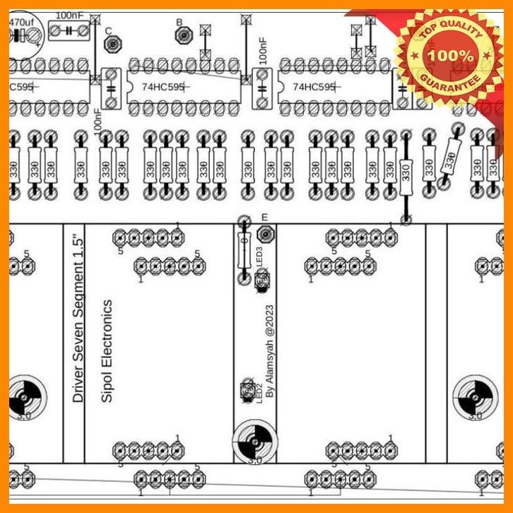 [SPL] PCB ARDUINO DRIVER 74HC595 595 SEVEN SEGMENT 1.8 INCH 4 DIGIT TIMER CA